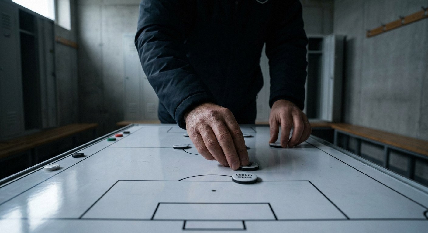 Process/action — make the section-specific action or sequence the dominant focus: A coach's hands actively moving