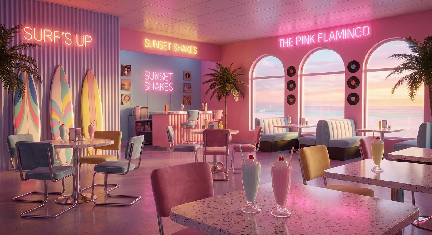 barbie cafe